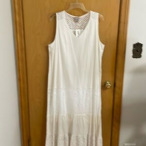 Alabaster Linen Maxi Dress